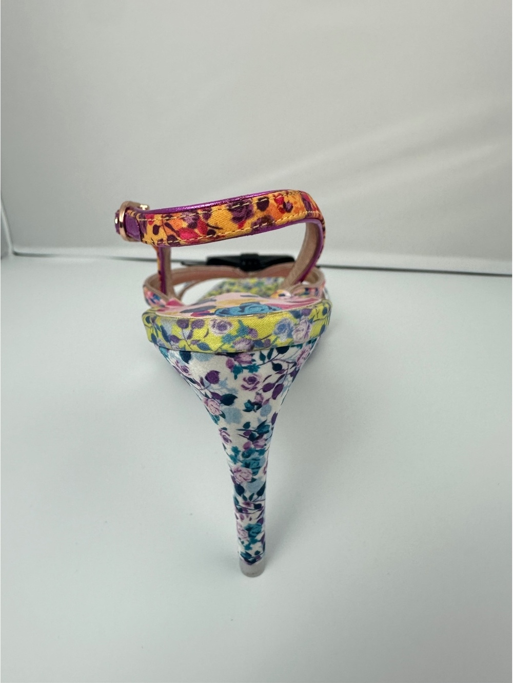 Sophia Webster Laurellie Floral Silk & Leather Slingback Sandals EU 40 US 9 - Picture 11 of 14